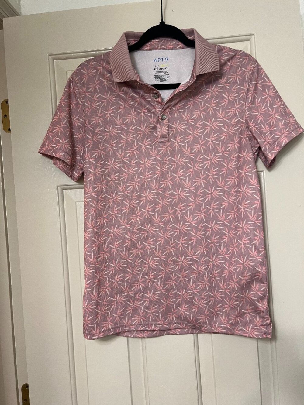 APT.9 Premiere Flex Performance Floral Collard Shirt